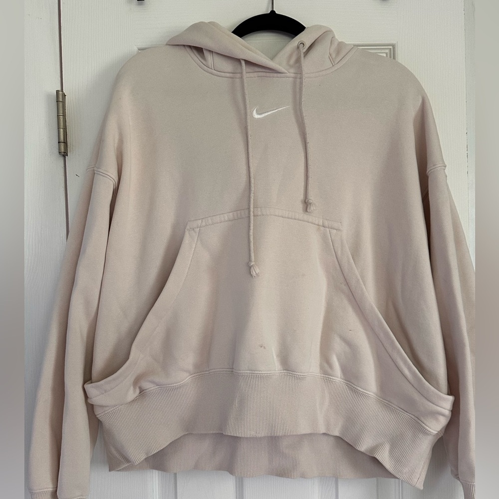 Nike Women's cream Hoodie fleece